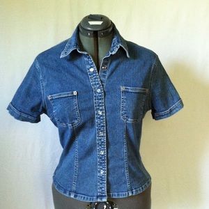 90s Vintage Aeropostale S/S Women’s Denim Shirt